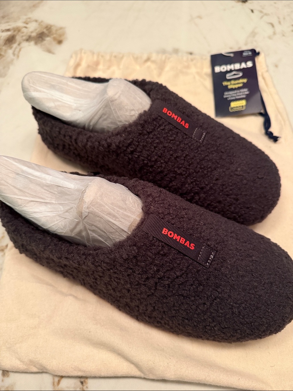NWT Bombas  Men's Sunday Slipper -color charcoal gray | size 10 - Picture 2 of 3